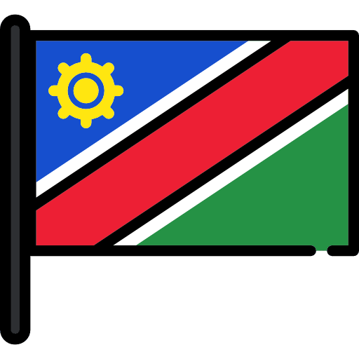 Namibia nation flags flag icon