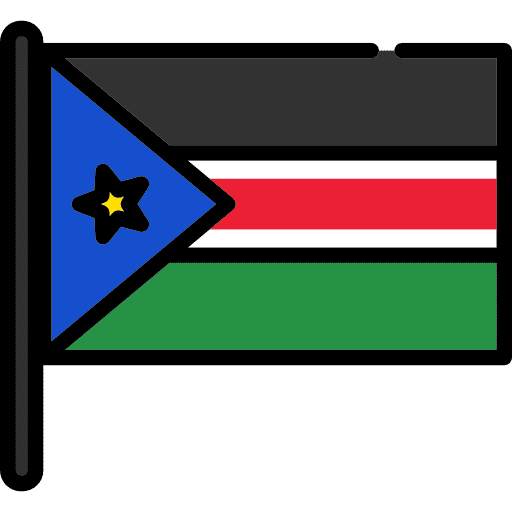 South sudan south sudan flag world icon