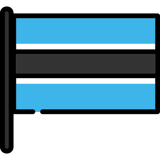 Botswana country flags botswana icon
