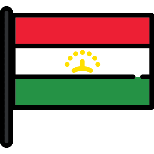Tajikistan flag nation world icon