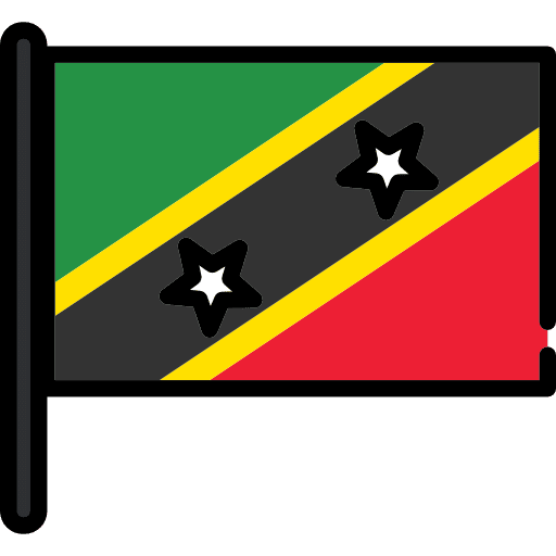 Saint kitts and nevis world flags country icon