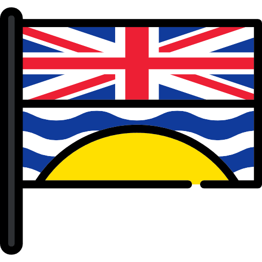 British columbia flags british columbia nation icon