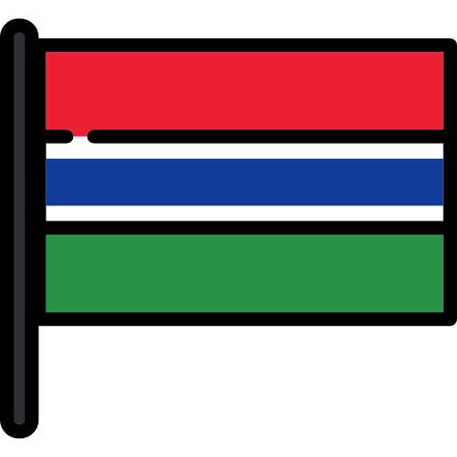 Gambia nation flags flag icon