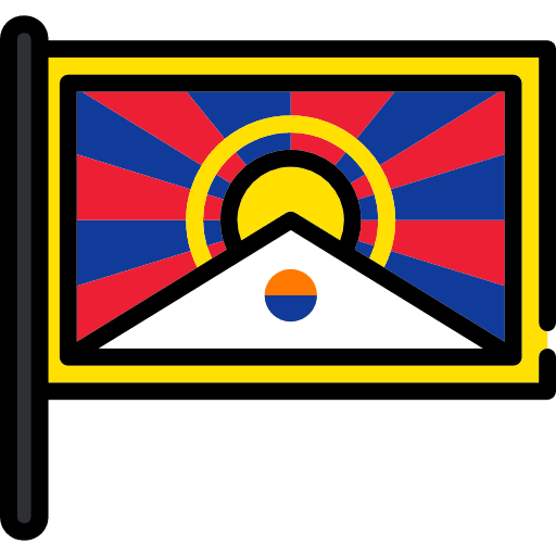 Tibet tibet nation flags icon
