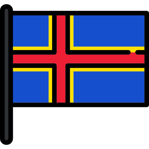 Aland islands flag aland islands province icon