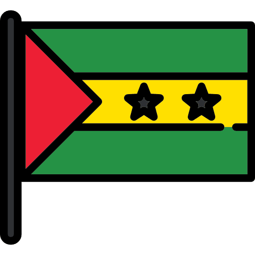 Sao tome and prince nation flags world icon