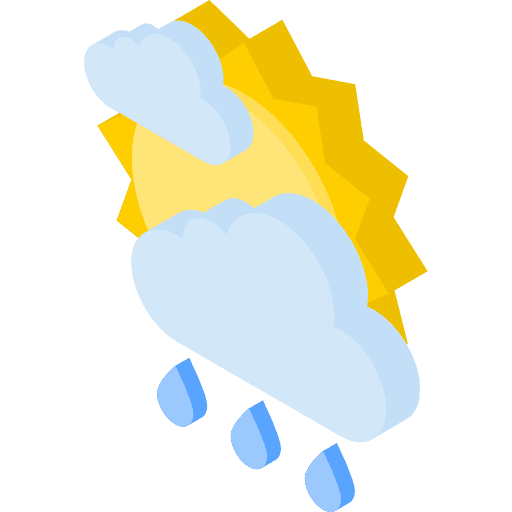 Rainy storm meteorology rain icon