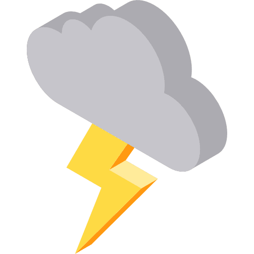 Storm storm thunder rain icon