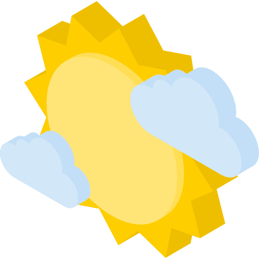 Sun summertime warm summer icon