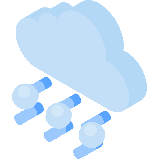 Hail rain hail cloudy icon