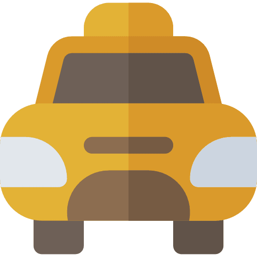 Cab public transport transport automobile icon