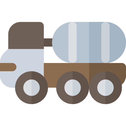 Concrete mixer construction and tools truck automobile icon