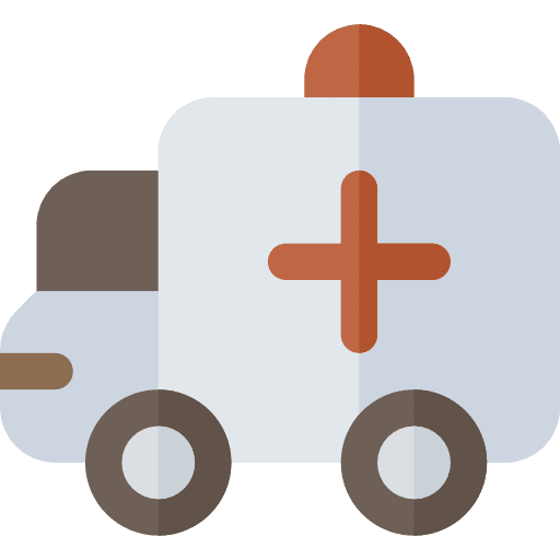 Ambulance transportation automobile healthcare and medical icon