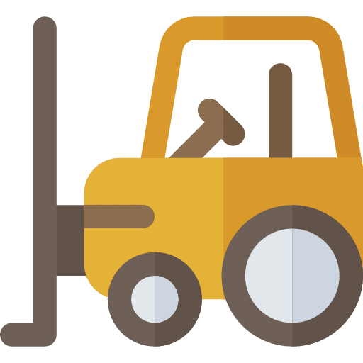 Forklift lift truck industrial icon