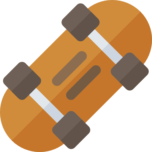 Skateboard multisports skate wheels icon