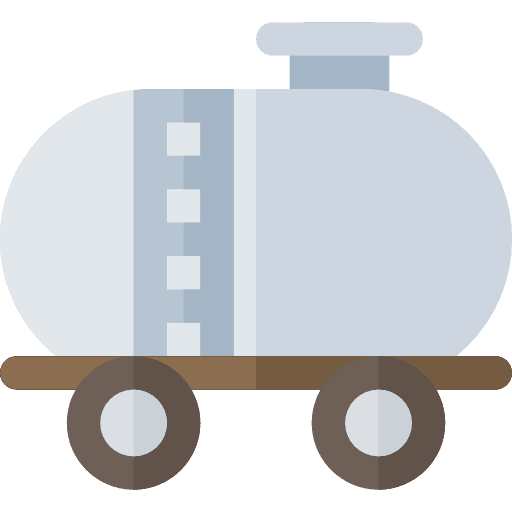 Tank train transportation tank wagon icon