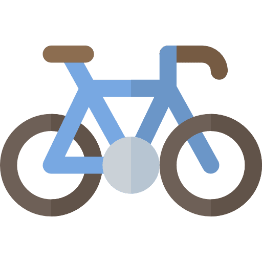 Bicycle sports transport exercise icon