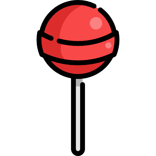 Candy food and restaurant sugar food icon