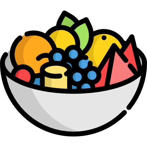 Fruit salad salads fruits food and restaurant icon