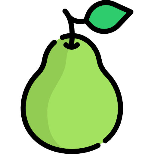 Pear fruit healthy food food and restaurant icon
