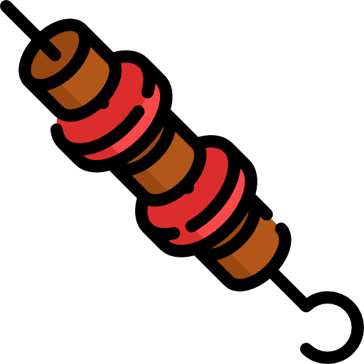 Barbecue meat grill food icon
