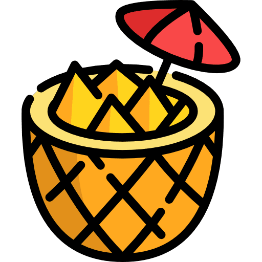Pineapple juice vegan fruit icon