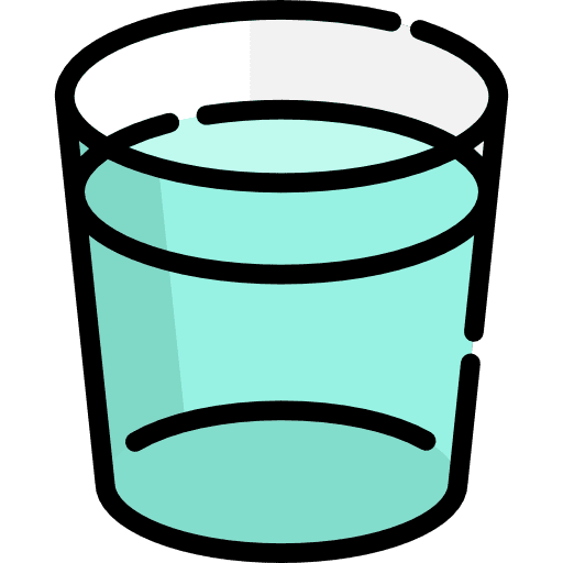 Water drink glass of water food icon