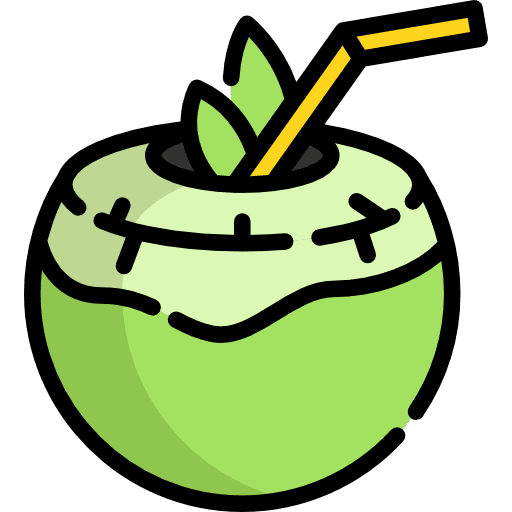 Coconut beverage alcoholic drinks drinking icon