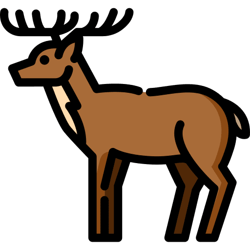 Deer christmas winter deer icon