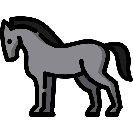 Horse animals horse mammal icon