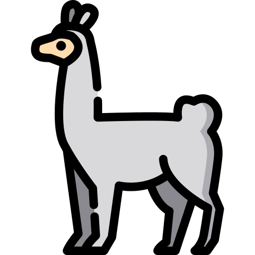 Llama llama wild life animal kingdom icon