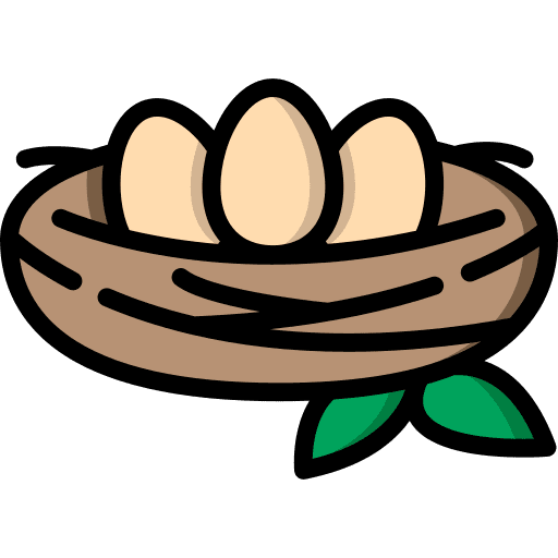 Nest pet wildlife nature icon