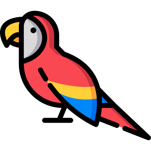 Parrot animals zoo wild life icon