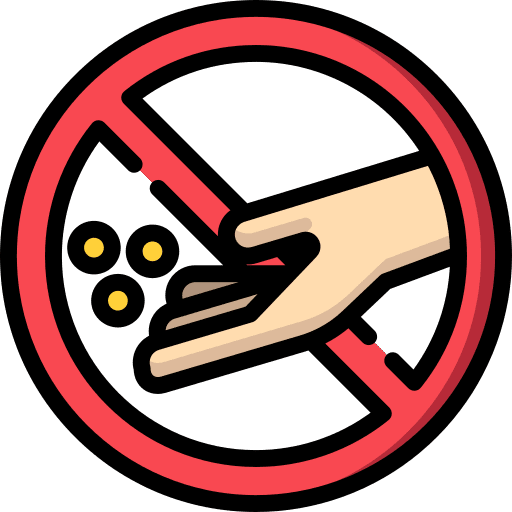 No feeding no feeding signal forbidden icon