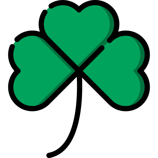 Clover leaf irish garden ecology and environment icon