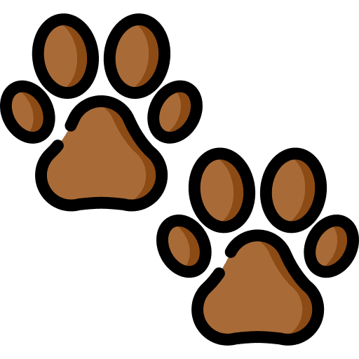 Footprint animals footprint shape icon
