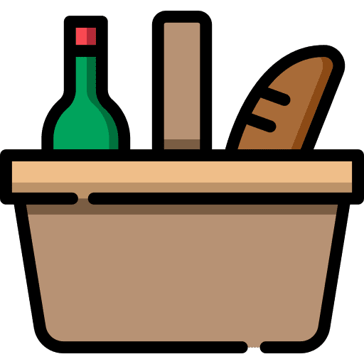 Picnic basket food basket fashion food icon