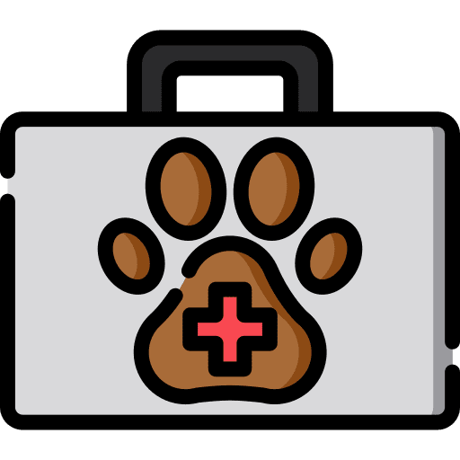 Animal aid cross first aid kit helping icon