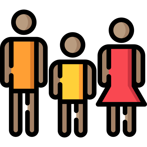 Family man people woman icon