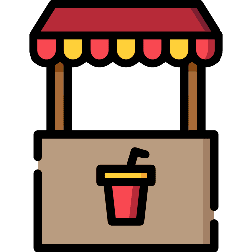 Food stand commerce food stand hot dog icon