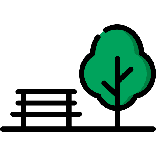 Park trees park landscape icon