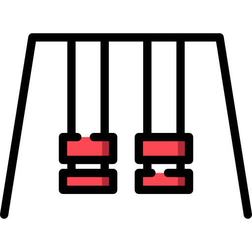 Swing playground leisure swing icon