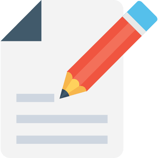 Contract definition signing inscription icon