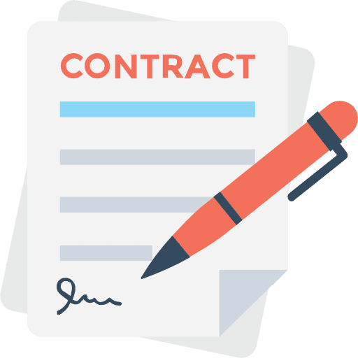 Contract education patent degree icon