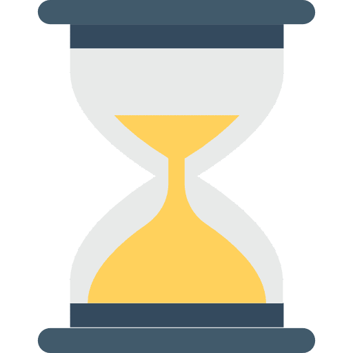 Hourglass time and date hourglass time icon