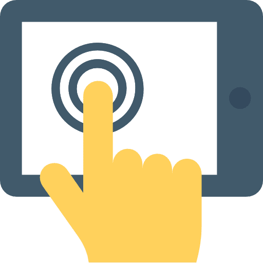 Tablet ipad electronics touch screen icon