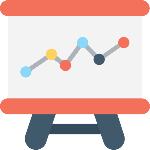 Analytics business and finance finances stats icon