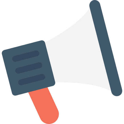 Megaphone marketing loudspeaker protest icon