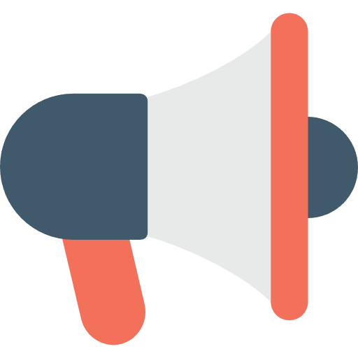 Megaphone mega loud protest icon