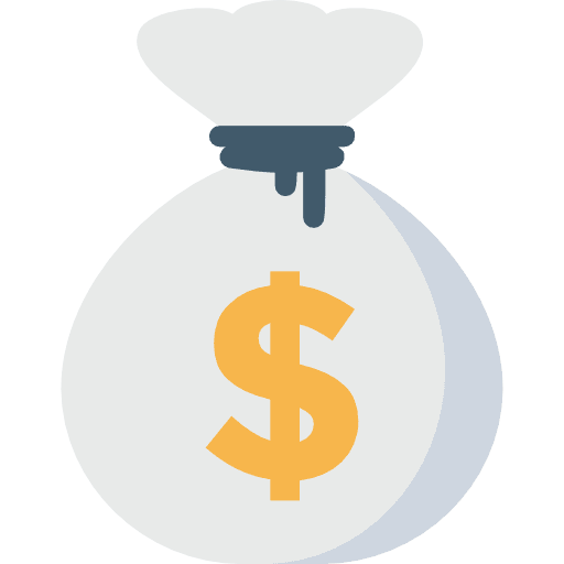 Money bag bank currency business icon